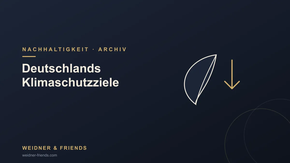 Welche Klimaschutzziele hat sich Deutschland gesetzt?