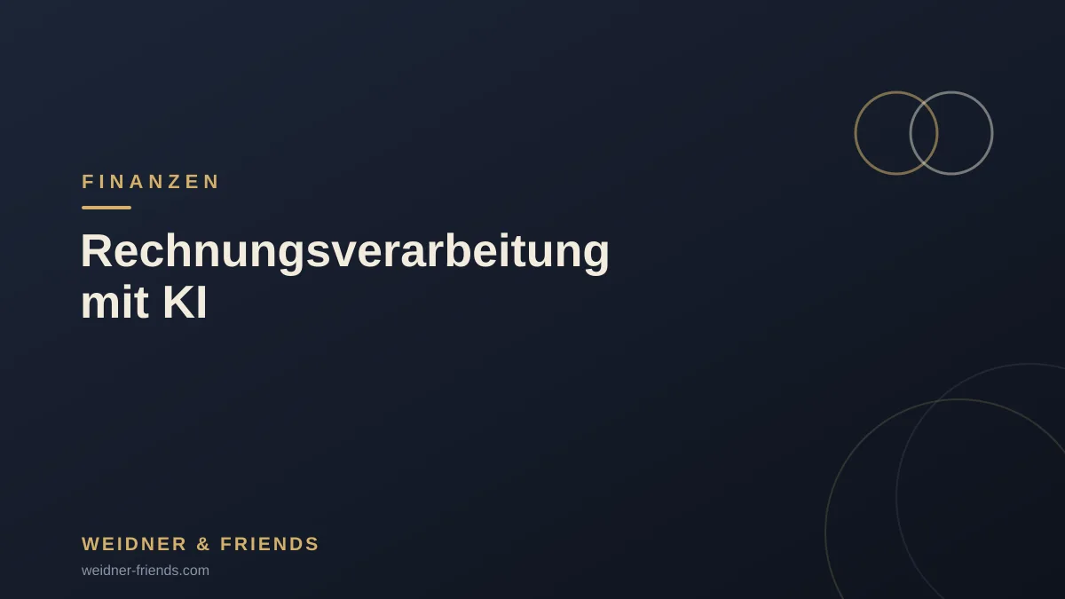 Digitale Rechnungsprüfung am Bildschirm mit Buchungsvorschlag und Freigabeschritt
